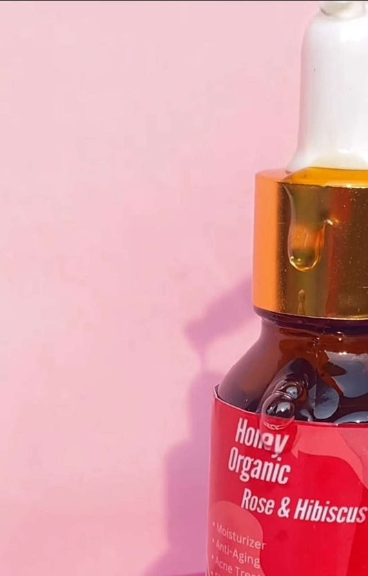 Rose and hibiscus serum