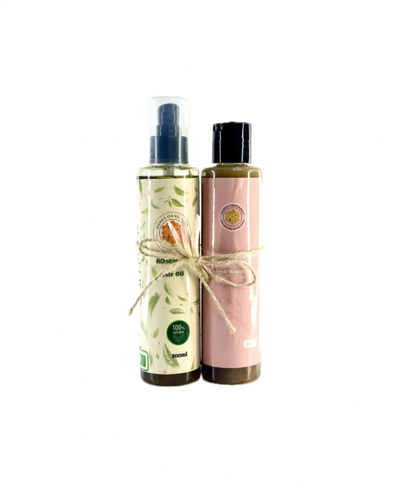 Rosemary Revival: Hair Growth Oil & Nourishing Shampoo Combo